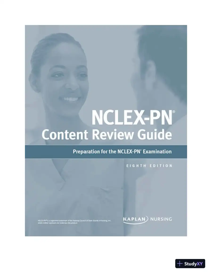 NCLEX-PN Content Review Guide: Preparation for the NCLEX-PN Examination (Kaplan Test Prep) (2020), page 3