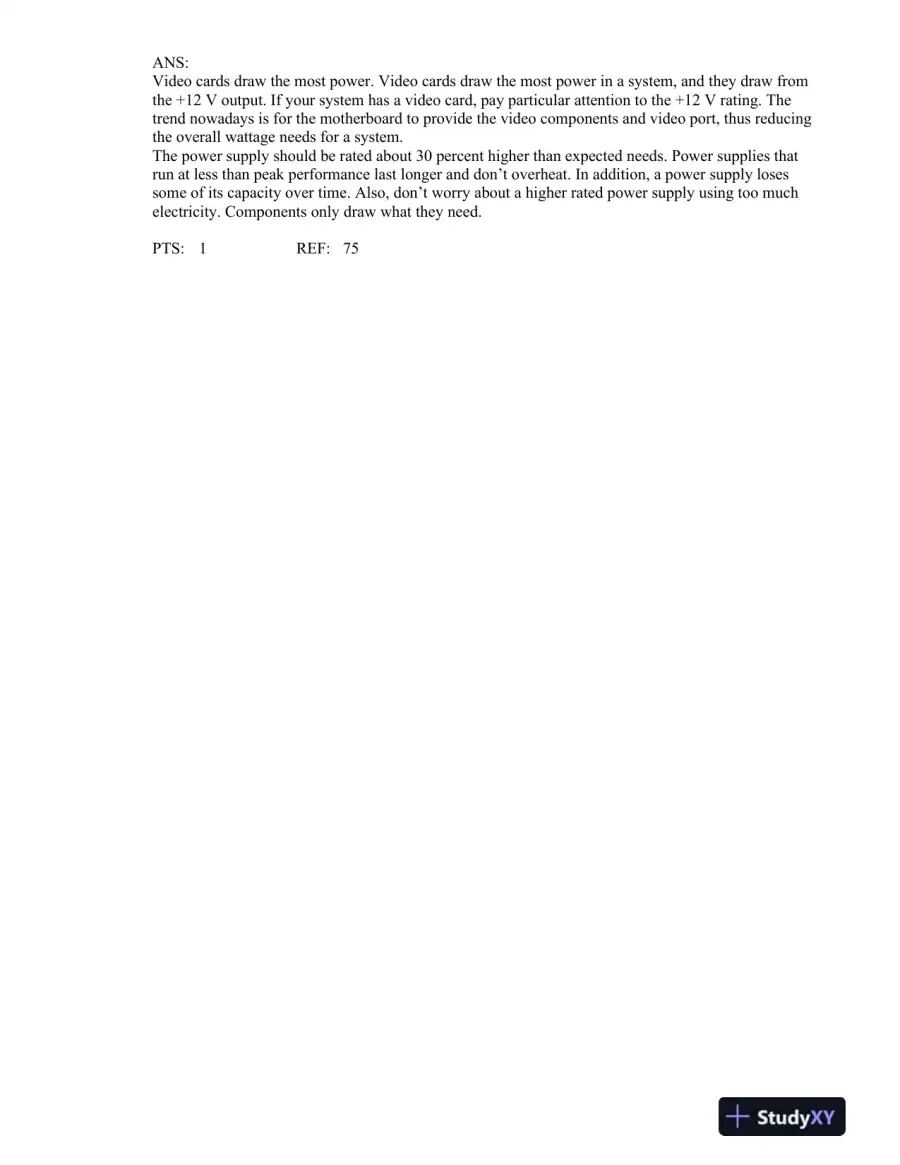 Test Bank For A+ Guide To Managing And Maintaining Your Pc, 8th Edition, page 15