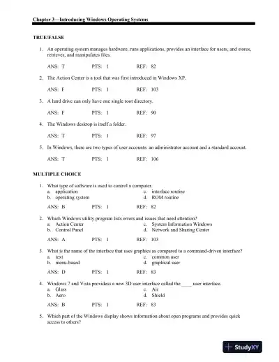 Test Bank For A+ Guide To Managing And Maintaining Your Pc, 8th Edition - Page 16 preview image