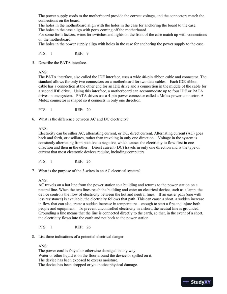 Test Bank For A+ Guide To Managing And Maintaining Your Pc, 8th Edition, page 7