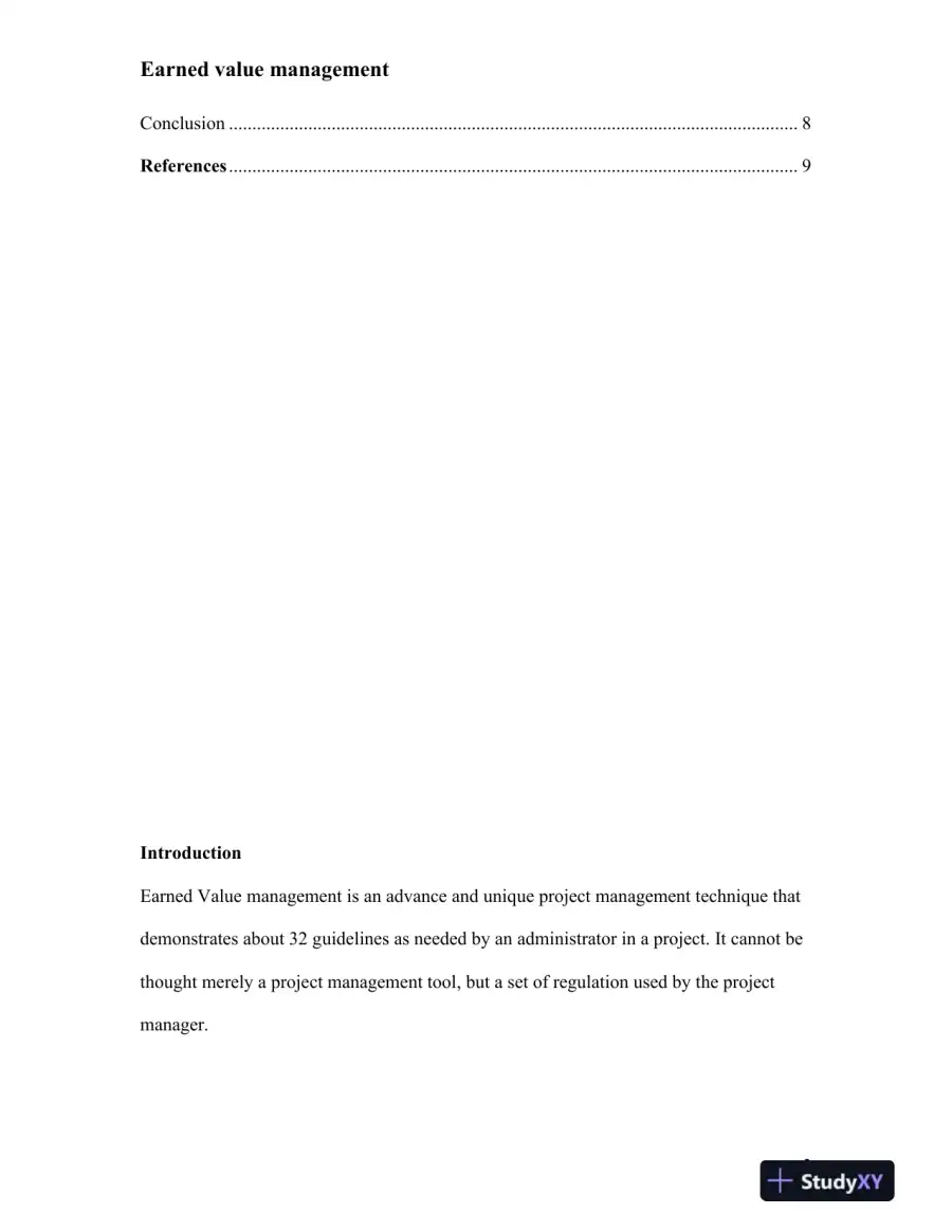 An In-Depth Analysis of Earned Value Management (EVM) in Project Management, page 4
