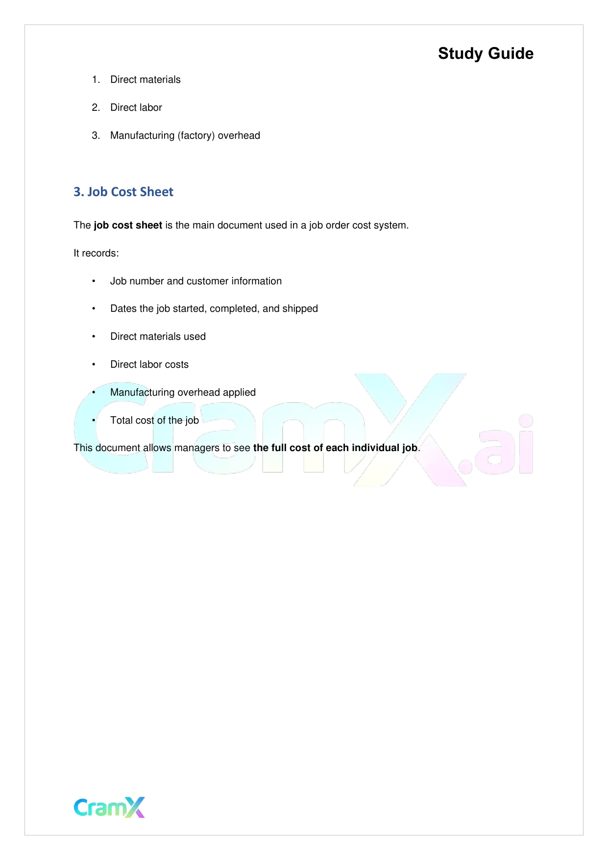 Accounting Principles II – Traditional Cost Systems - Page 2 preview image