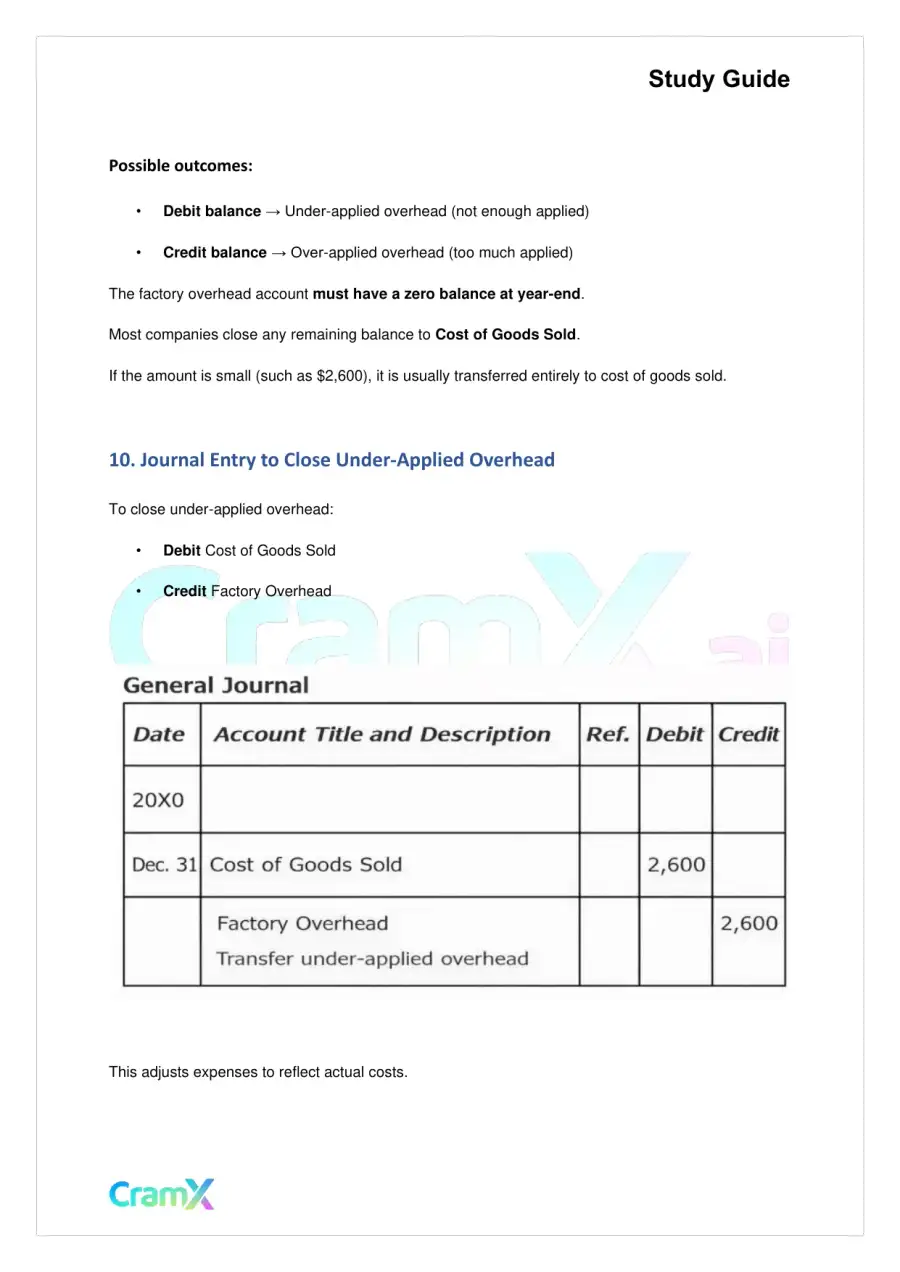 Accounting Principles II – Traditional Cost Systems, page 9