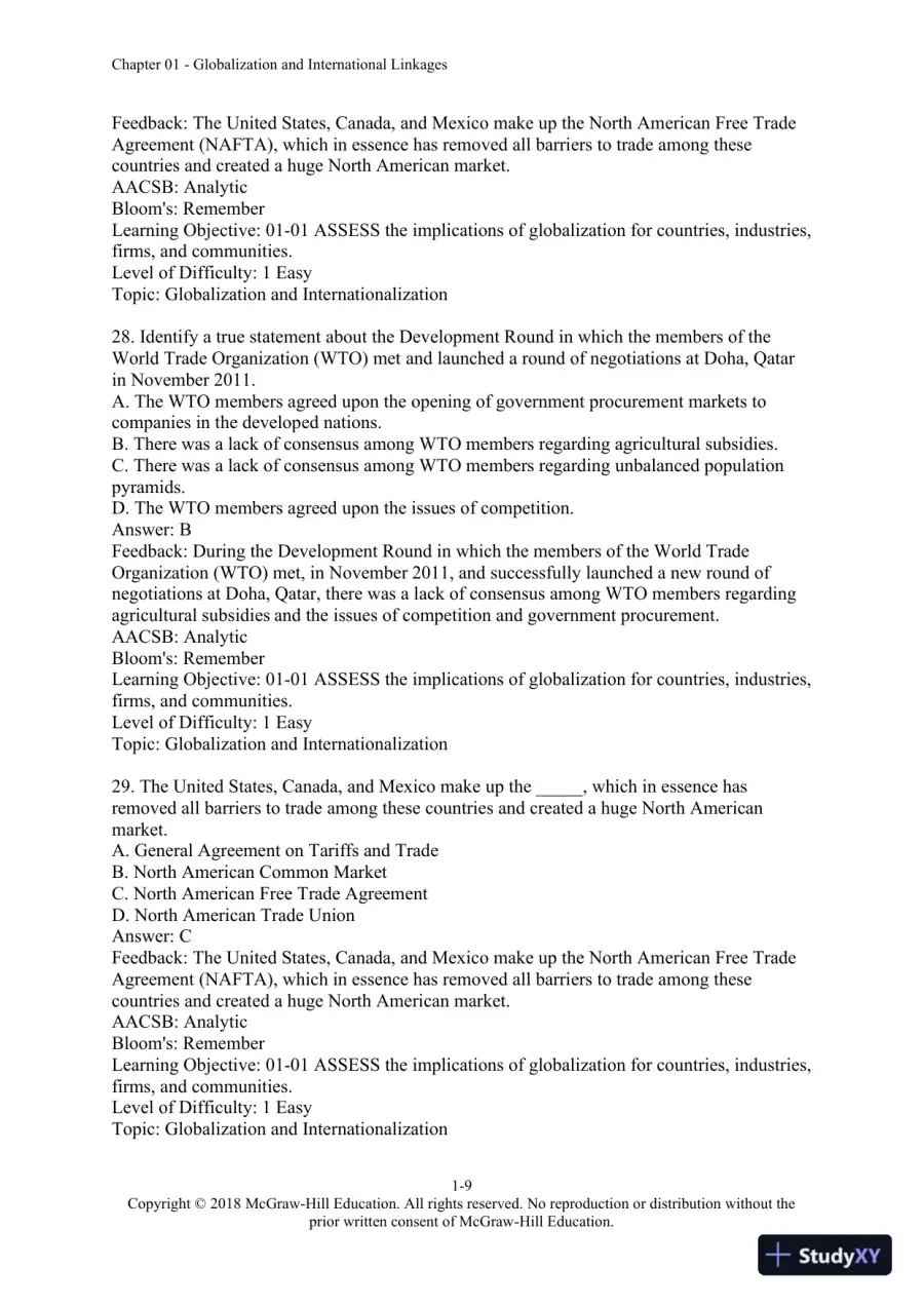 International Management: Culture, Strategy, and Behavior, 10th Edition Test Bank, page 10