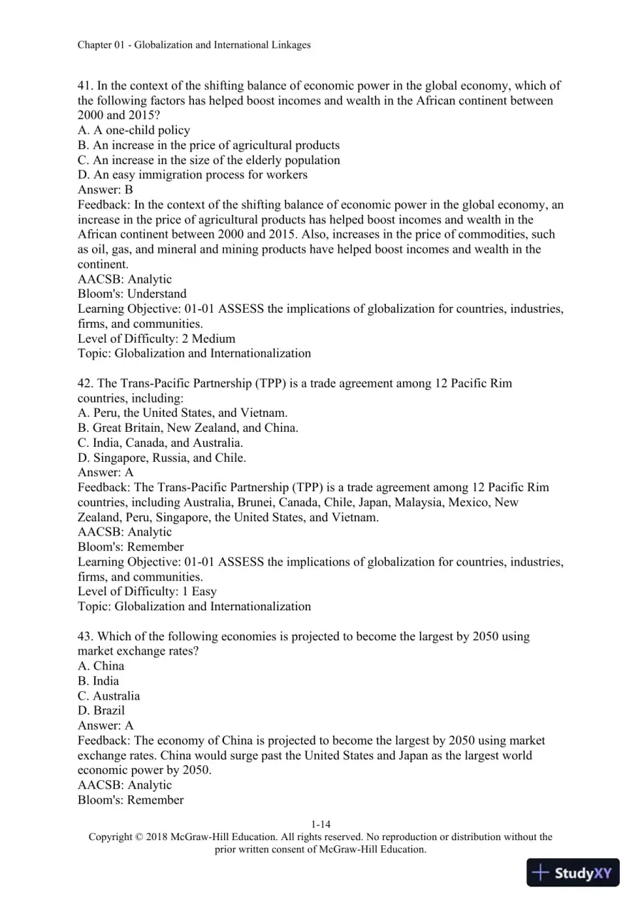 International Management: Culture, Strategy, and Behavior, 10th Edition Test Bank, page 15