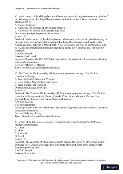 International Management: Culture, Strategy, and Behavior, 10th Edition Test Bank - Page 15 preview image