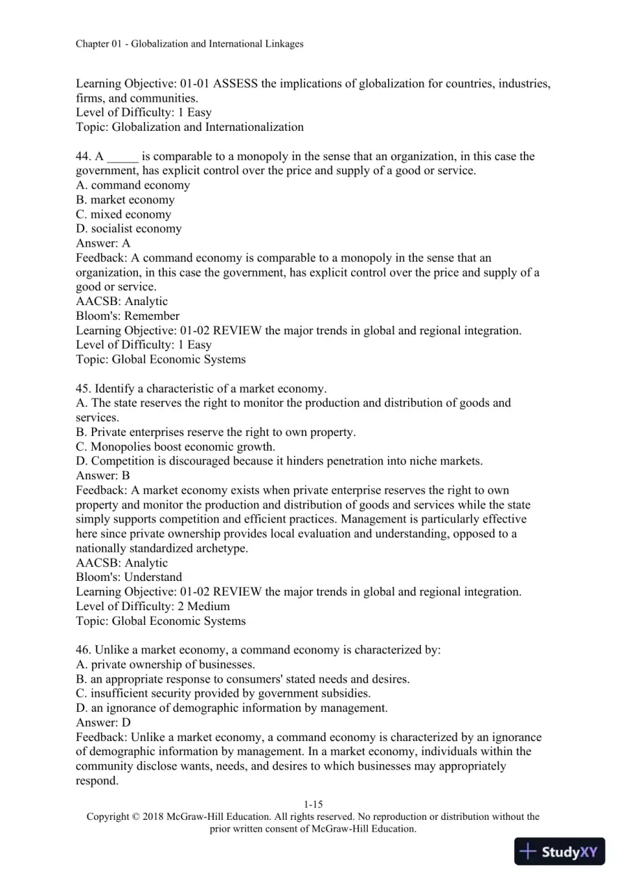 International Management: Culture, Strategy, and Behavior, 10th Edition Test Bank, page 16