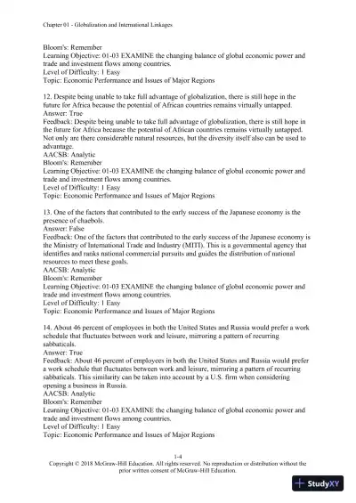 International Management: Culture, Strategy, and Behavior, 10th Edition Test Bank - Page 5 preview image