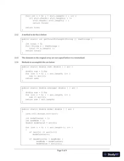 Solution Manual for Data Structures and Problem Solving Using Java, 4th Edition - Page 10 preview image