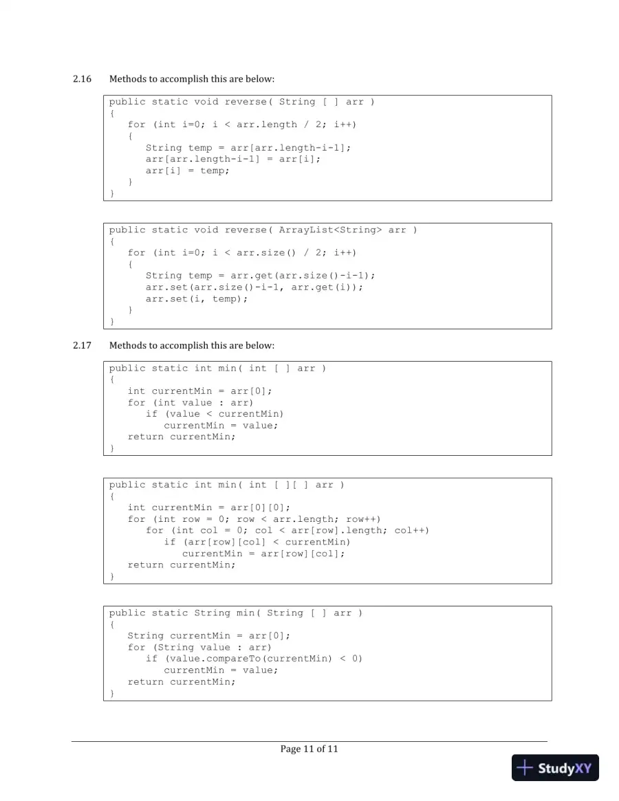 Solution Manual for Data Structures and Problem Solving Using Java, 4th Edition, page 12