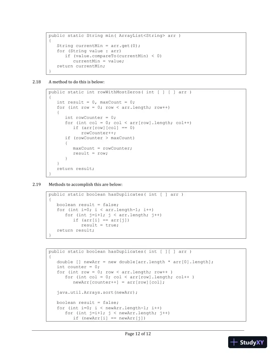 Solution Manual for Data Structures and Problem Solving Using Java, 4th Edition, page 13