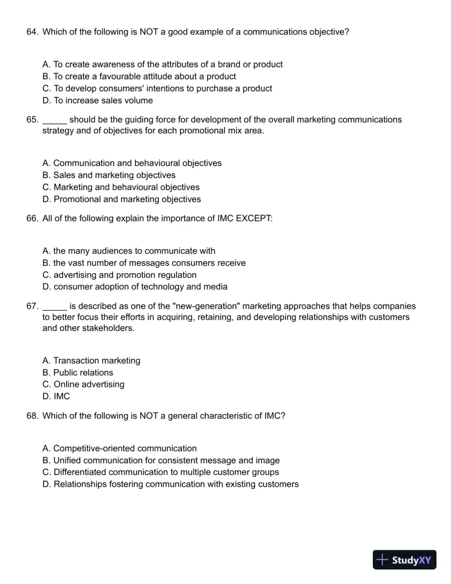 Advertising and Promotion: An Integrated Marketing Communications Perspective 5th Edition Test Bank, page 15