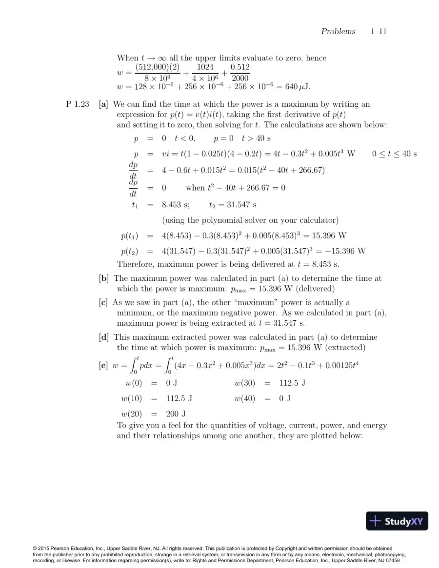 Solution Manual For Electric Circuits, 10th Edition, page 12