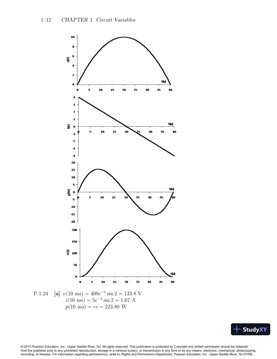 Solution Manual For Electric Circuits, 10th Edition, page 13