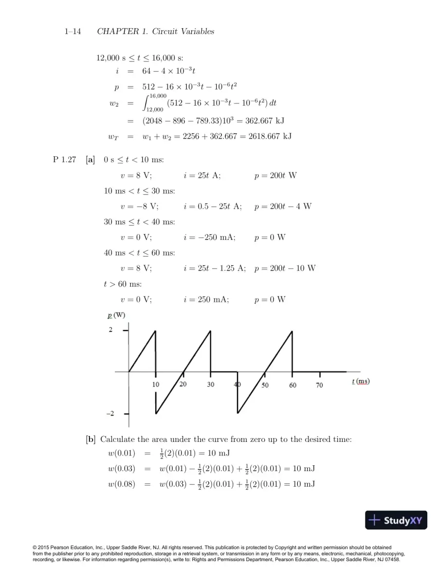 Solution Manual For Electric Circuits, 10th Edition, page 15