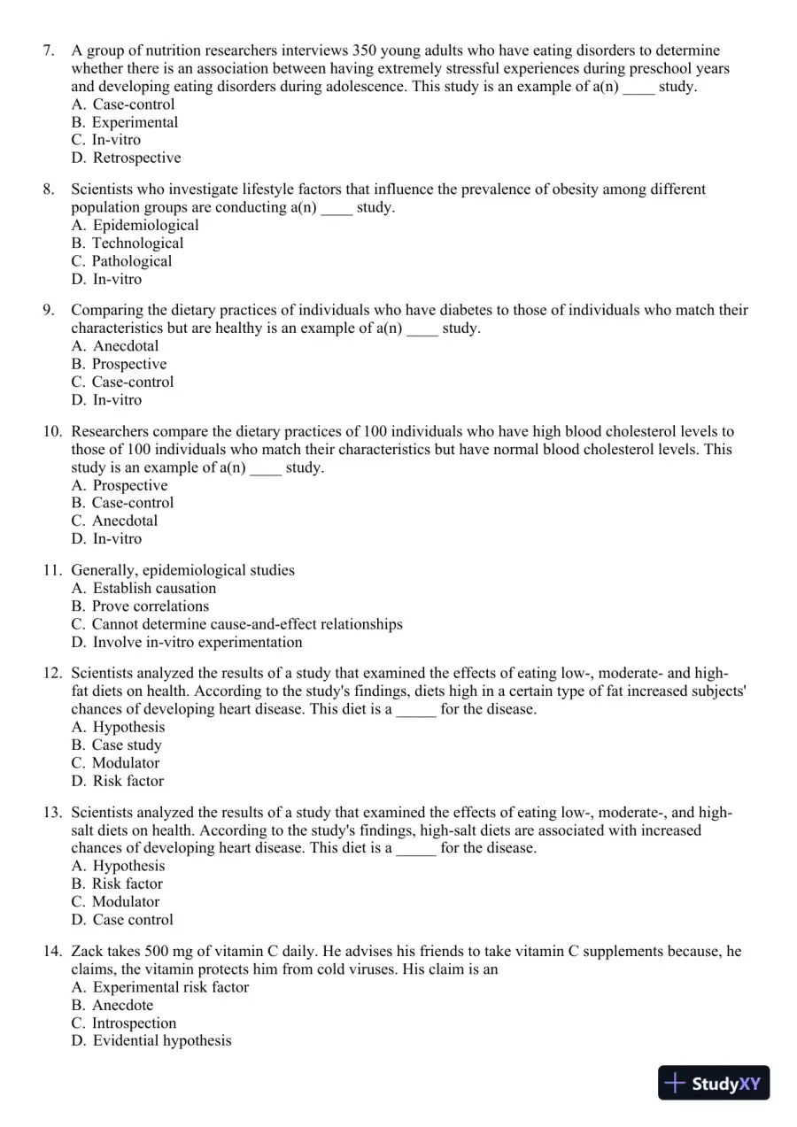 Nutrition for Healthy Living 1st Edition 2011 Test Bank, page 20