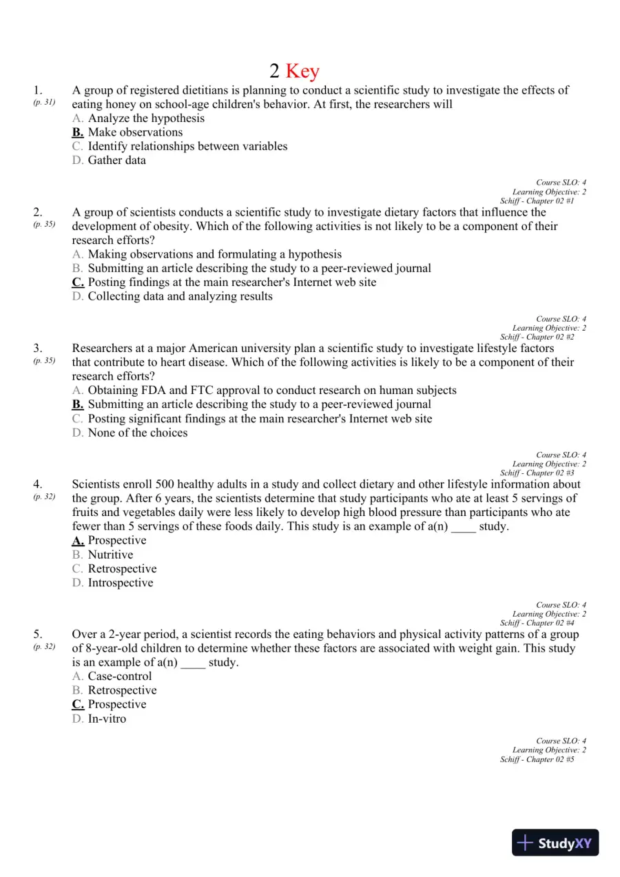 Nutrition for Healthy Living 1st Edition 2011 Test Bank, page 27
