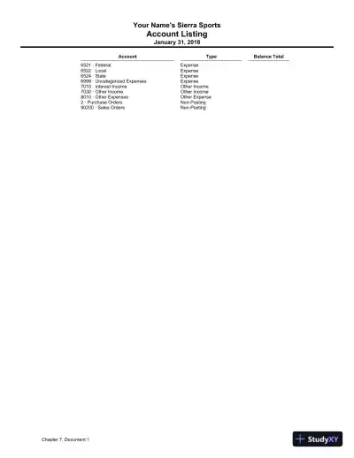 Solution Manual for QuickBooks Desktop 2018: A Complete Course, 17th Edition - Page 12 preview image