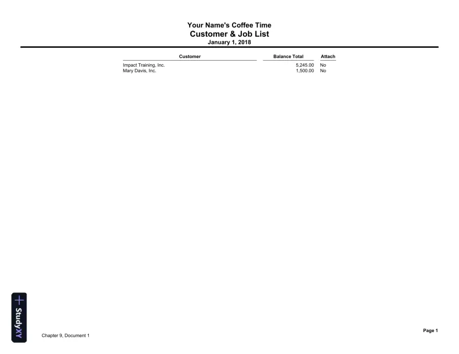 Solution Manual for QuickBooks Desktop 2018: A Complete Course, 17th Edition, page 14