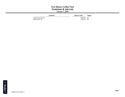 Solution Manual for QuickBooks Desktop 2018: A Complete Course, 17th Edition - Page 14 preview image
