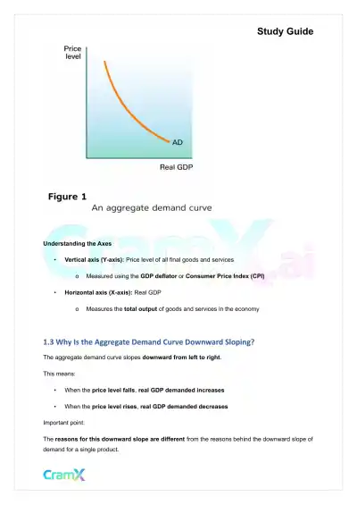 Economics - Aggregate Demand and Aggregate Supply - Page 2 preview image