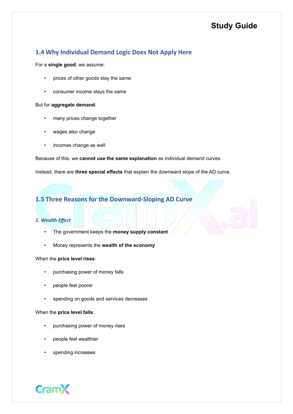 Economics - Aggregate Demand and Aggregate Supply - Page 3 preview image