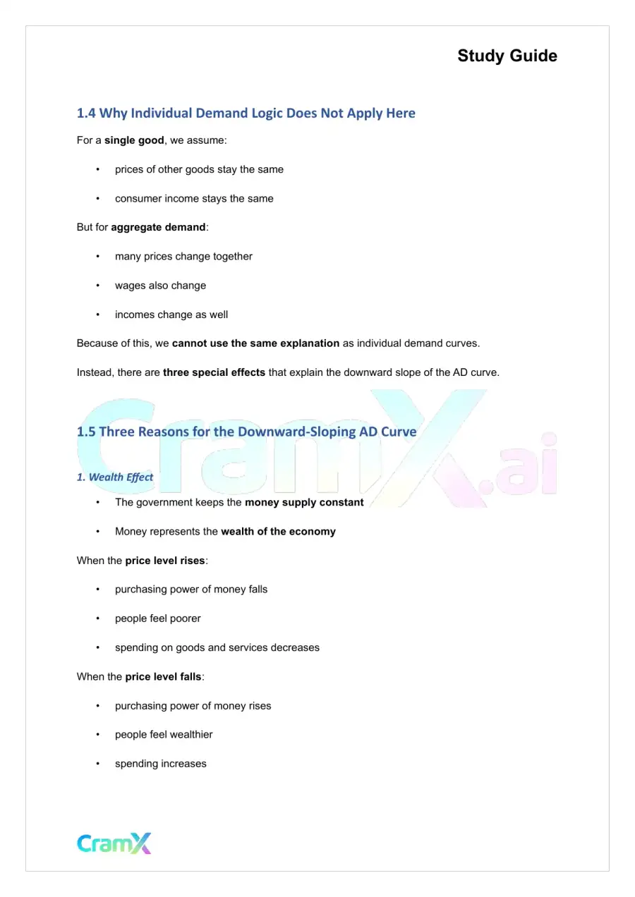 Economics - Aggregate Demand and Aggregate Supply, page 3