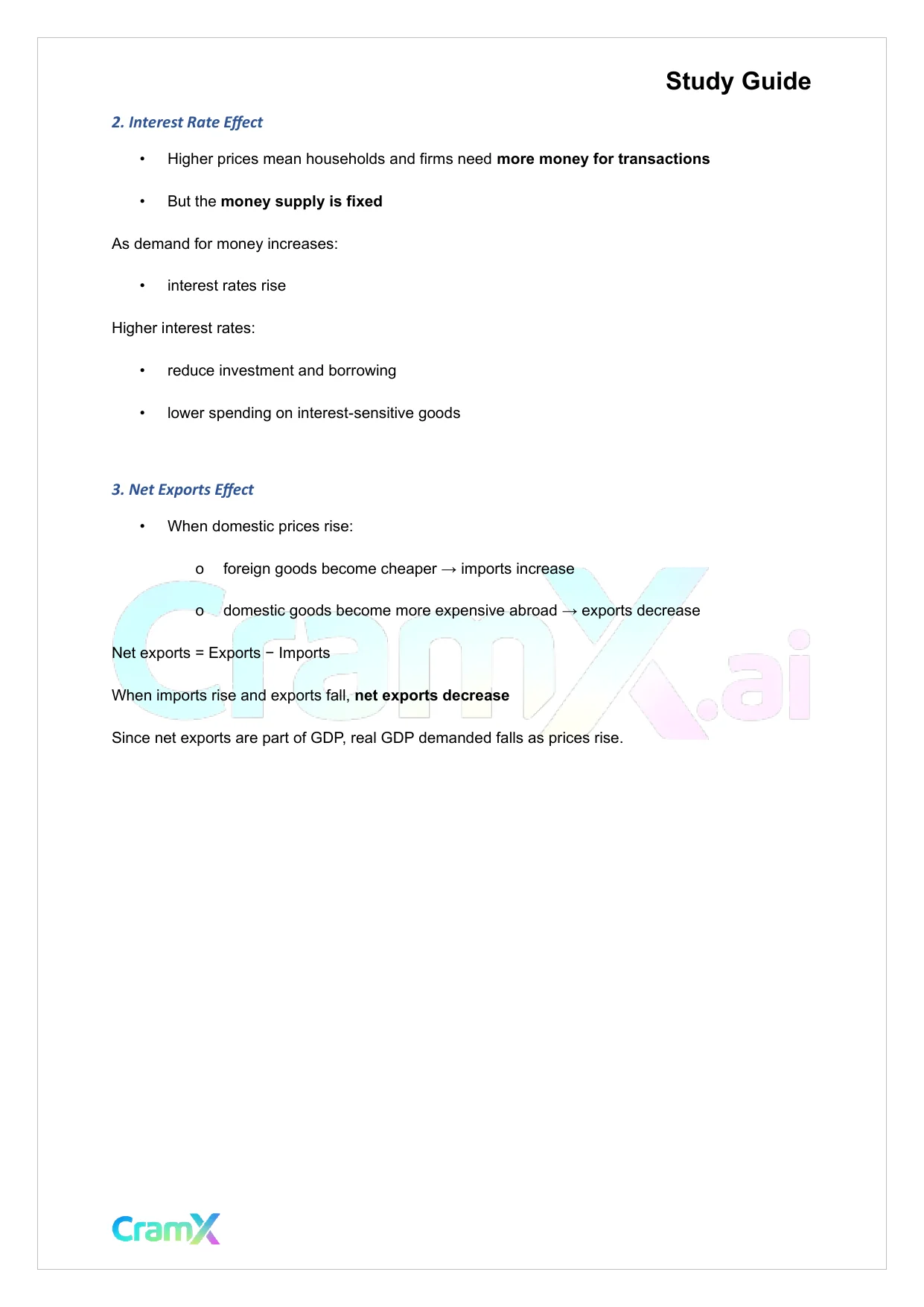 Economics - Aggregate Demand and Aggregate Supply - Page 4 preview image