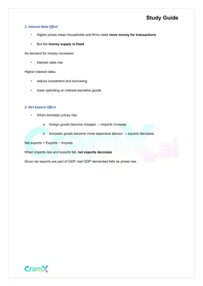 Economics - Aggregate Demand and Aggregate Supply - Page 4 preview image