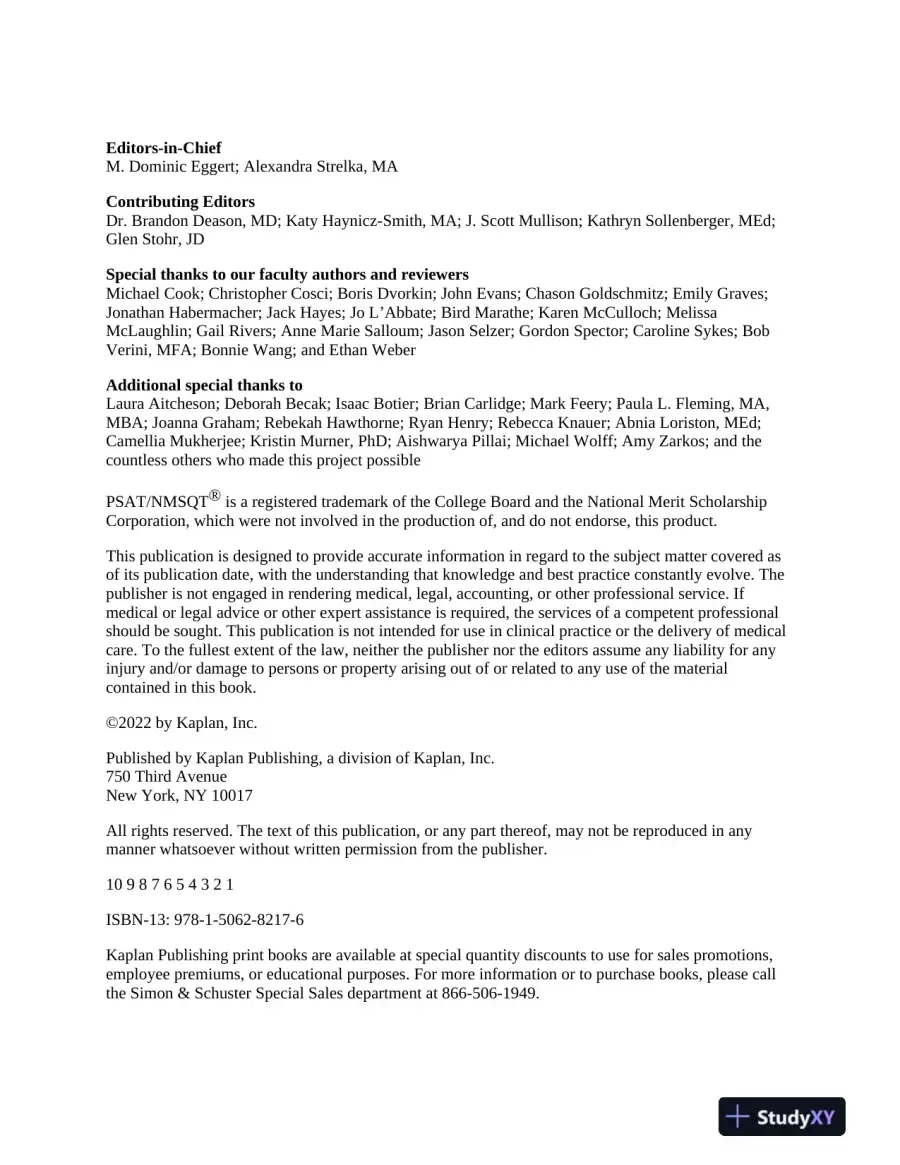PSAT/NMSQT Prep 2022 � 2023: 2 Practice Tests + Proven Strategies + Online (2022), page 4