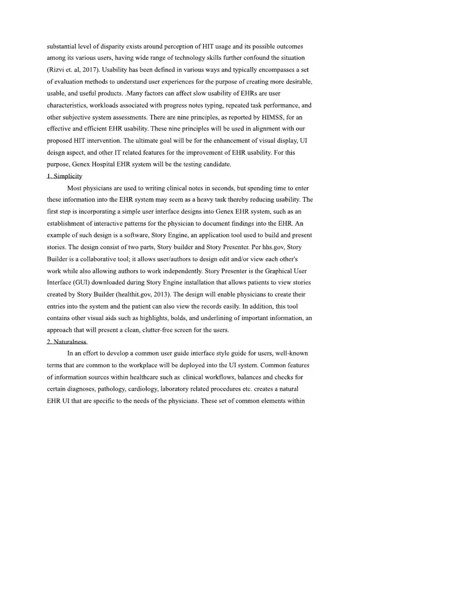 Usability and Information design for Electronic he, page 2