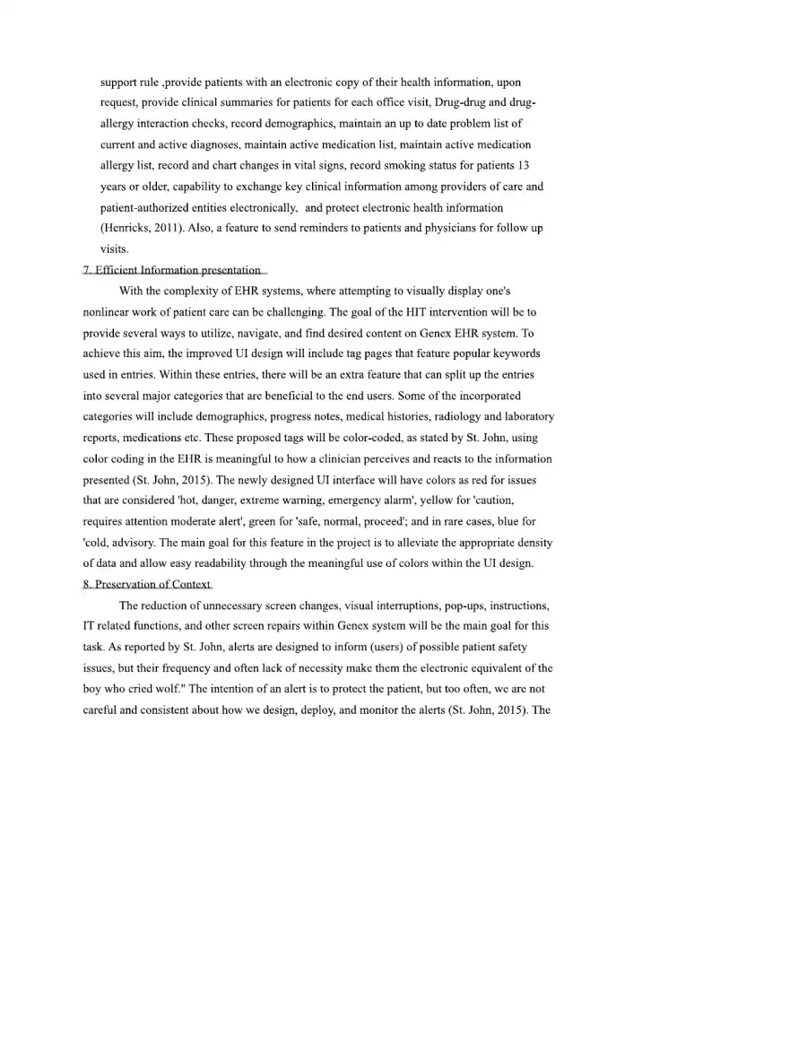 Usability and Information design for Electronic he, page 5