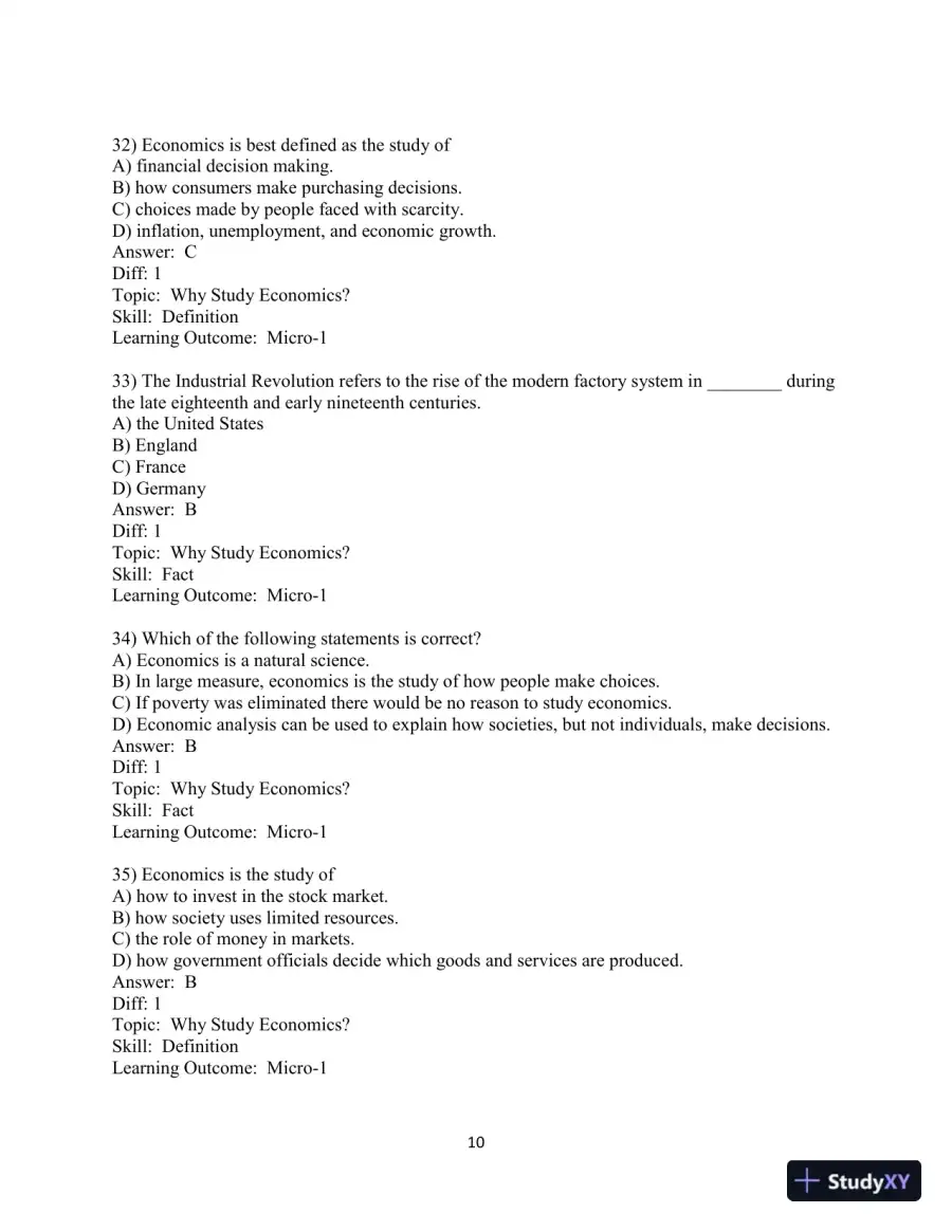Test Bank for Principles of Economics, 13th Edition, page 11