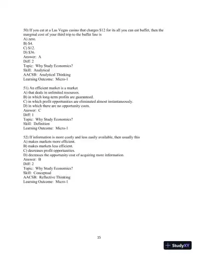 Test Bank for Principles of Economics, 13th Edition - Page 16 preview image