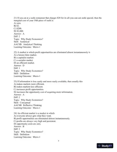 Test Bank for Principles of Economics, 13th Edition - Page 8 preview image