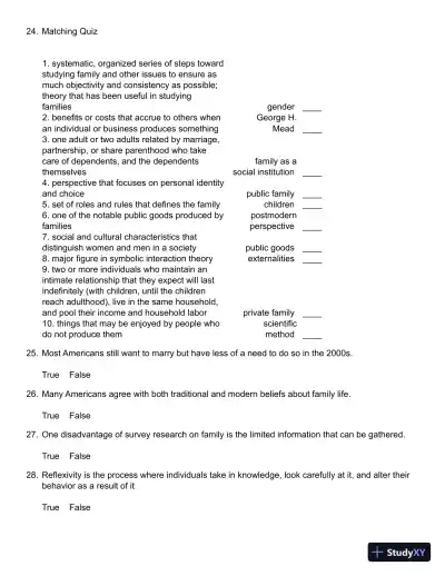 Public and Private Families: An Introduction 7th Edition Test Bank - Page 7 preview image
