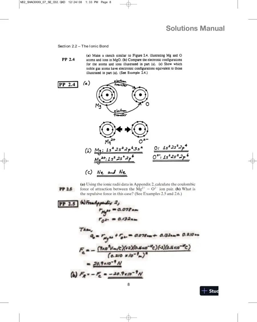 Solution Manual for Introduction to Materials Science for Engineers, 8th Edition, page 9