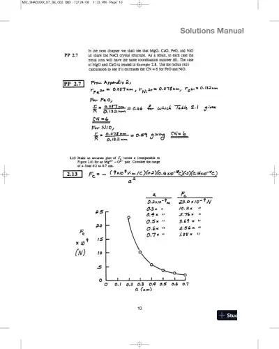 Solution Manual for Introduction to Materials Science for Engineers, 8th Edition - Page 11 preview image