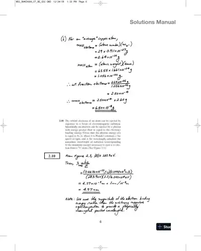 Solution Manual for Introduction to Materials Science for Engineers, 8th Edition - Page 7 preview image