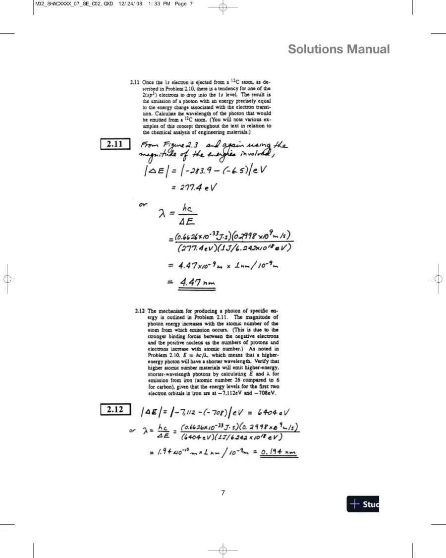 Solution Manual for Introduction to Materials Science for Engineers, 8th Edition, page 8