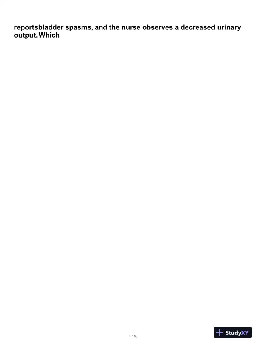 2019 ATI RN Comp Capstone, Proctored, Comprehensive Exam With Answers (150 Solved Questions), page 5