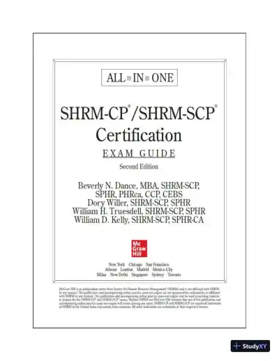 Shrm-Cp/Shrm-Scp Certification All-In-One Exam Guide (2023) - Page 6 preview image