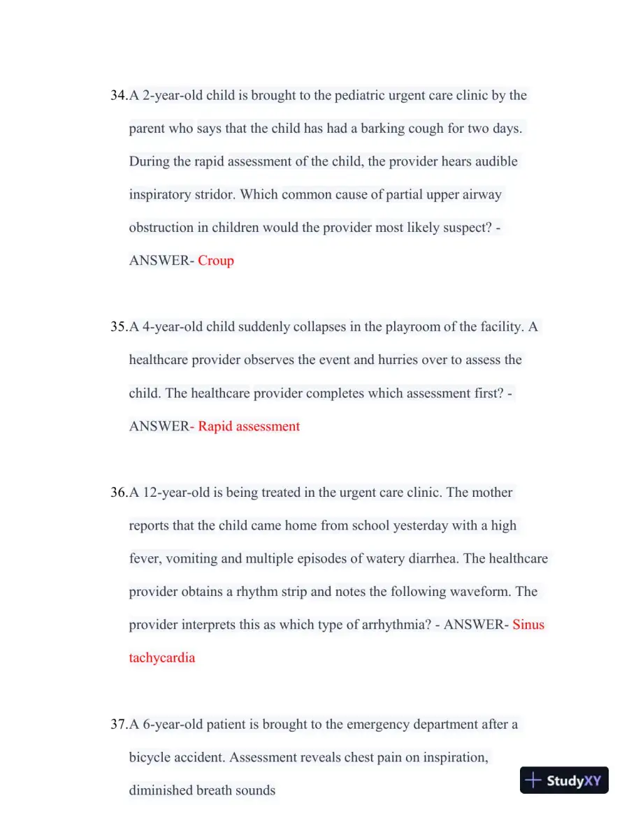 2022-2024 PALS Updated Final Exam with Answers (149 Solved Questions), page 11