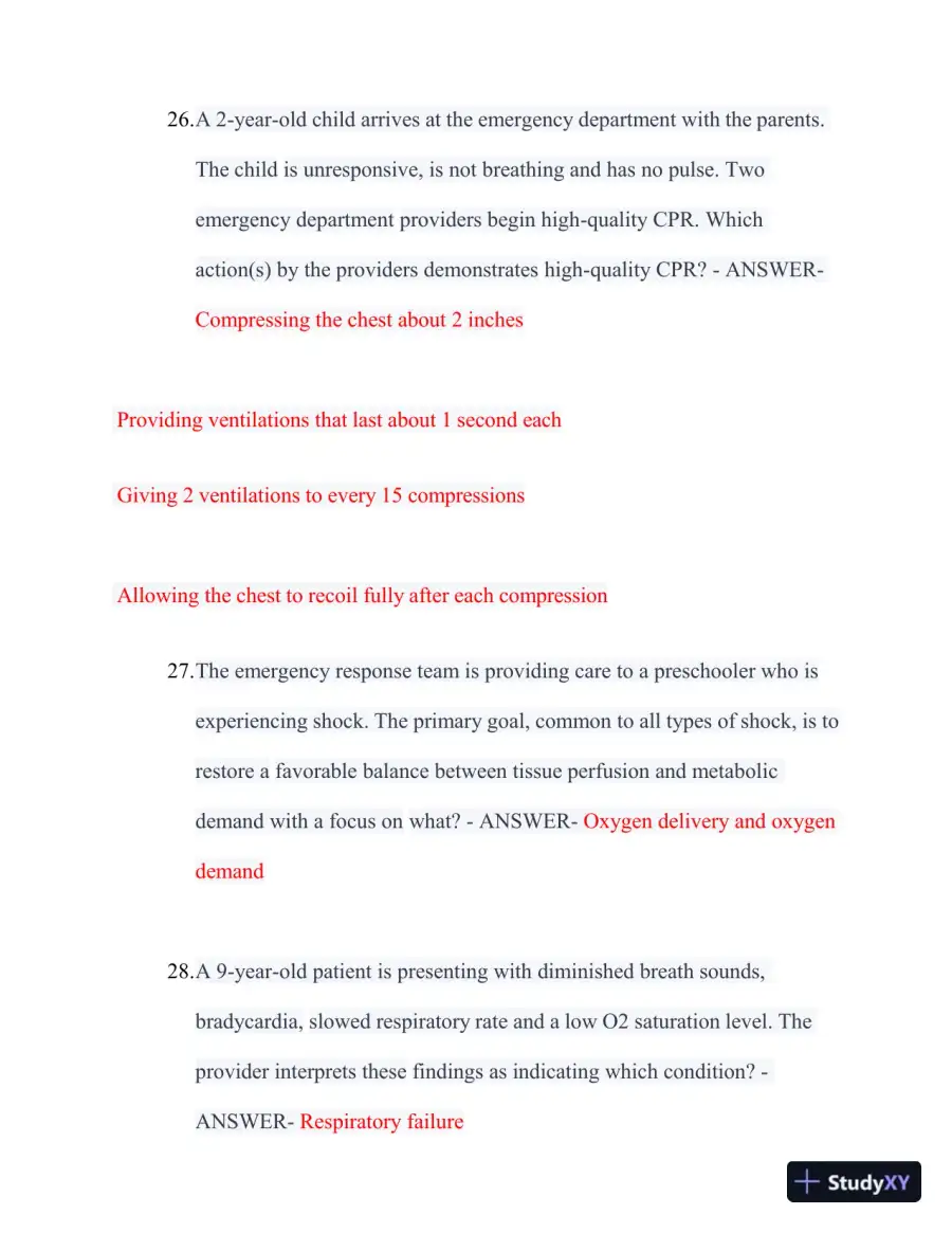 2022-2024 PALS Updated Final Exam with Answers (149 Solved Questions), page 9