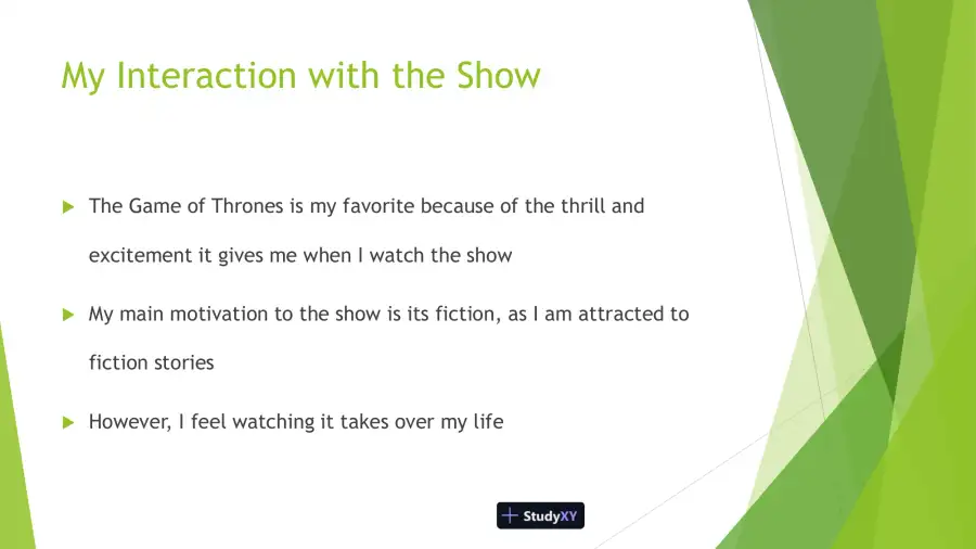 Media Analysis - Game Of Thrones, page 3