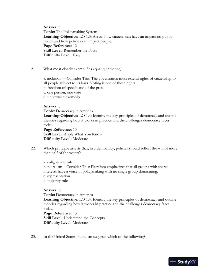 Government in America 17th Edition Test Bank, page 12