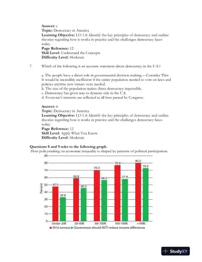 Government in America 17th Edition Test Bank - Page 6 preview image