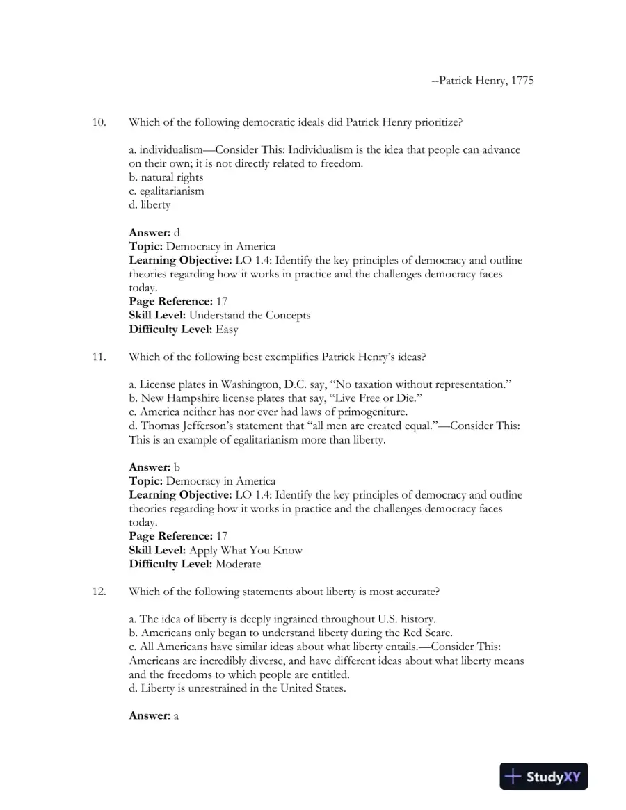 Government in America 17th Edition Test Bank, page 8