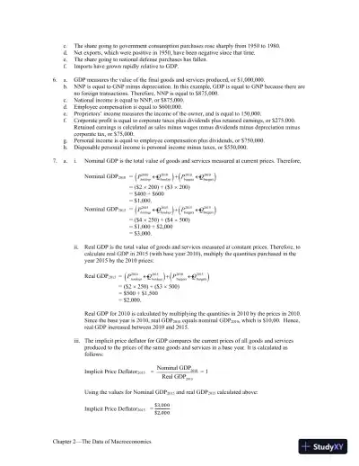 Solution Manual For Macroeconomics Ninth Edition - Page 6 preview image