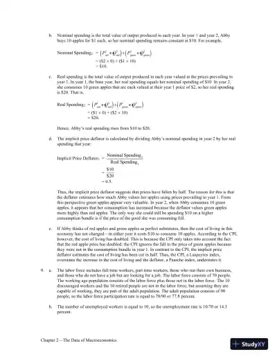 Solution Manual For Macroeconomics Ninth Edition - Page 8 preview image
